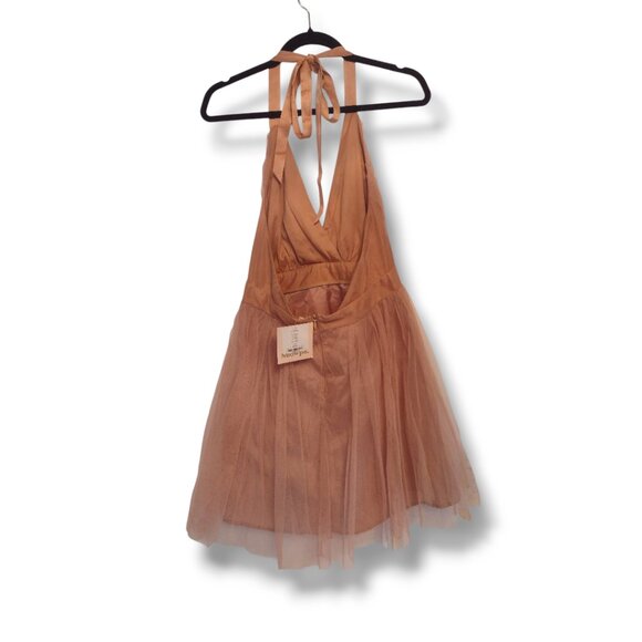 Showpo Luxxel Of Grace Mini Halter Dress - Picture 3 of 3